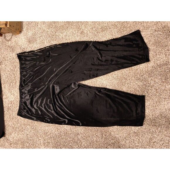 Anthony Richards Velour Stretch Black Leopard Print Pants and Full Zip jacket 5x - Picture 8 of 8